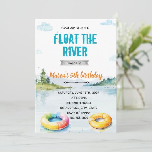 River float party invitation 招待状 (スタンド正面)