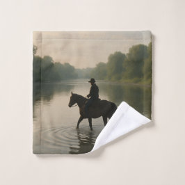 River Ford Shower Curtain - Western Water Landscap ウォッシュタオル