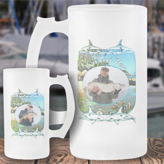 River Meets Ocean Fishing 0330 フロストグラスビールジョッキ
