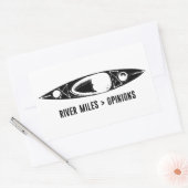 River Miles > 意見 カヤック 長方形シール (封筒)