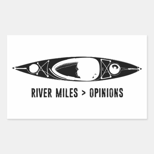 River Miles > Opinions Kayak 長方形シール (正面)