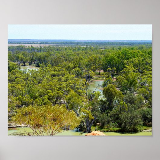River Murray Australiaハイビューポスター ポスター (正面)