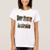 River Murray Australia写真ロゴ、 Tシャツ (正面)