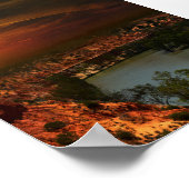 River Murray Australia Sunset, Poster ポスター (角)