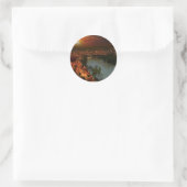 River Murray Australia Sunset, Round Stickers ラウンドシール (バッグ)