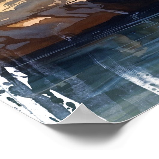 River of Thoughts Wall Art ポスター (角)