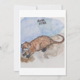 River Otter Greeting Card シーズンカード