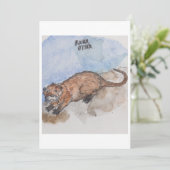 River Otter Greeting Card シーズンカード (スタンド正面)
