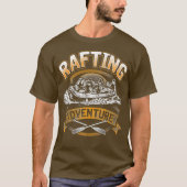 River Rafting Whitewater Adventure Paddle Team Tシャツ (正面)