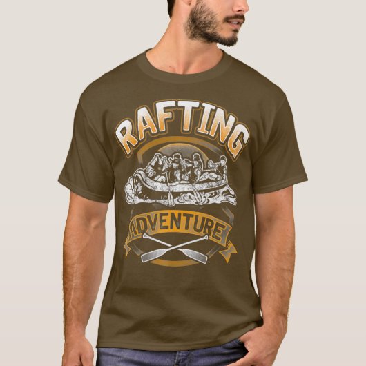 River Rafting Whitewater Adventure Paddle Team Tシャツ (正面)