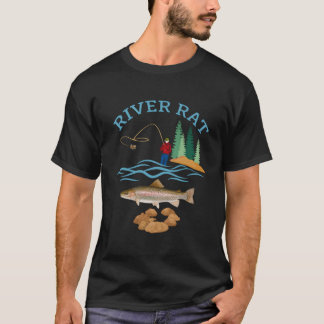 River Rat Fishing Tシャツ