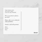 River Rocks Image in MauveとTanスパのリオーキング ポストカード (裏面)