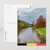 River Semois landscape in Bouillon, Belgium travel ポストカード (正面/裏面)