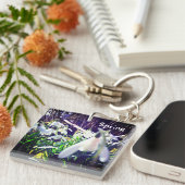 River Severn / Hafrenによる写真の降雪 キーホルダー (正面右)