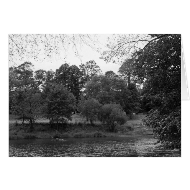 River Taff at Bute Park, Cardiff - BW (正面横)