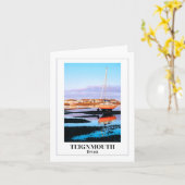 River Teign, Teignmouth, Devon カード (黄色い花)