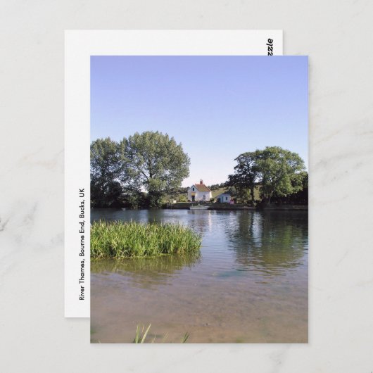 River Thames, Bourne End, Bucks, UK ポストカード (正面/裏面)