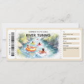 River Tubing Gift Certificate 招待状 (正面)