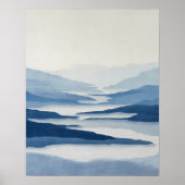 River Valley Abstract Wall Art ポスター (正面)