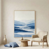 River Valley Abstract Wall Art ポスター