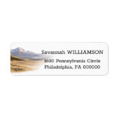 River Valley Mountain Landscape ラベル (正面)