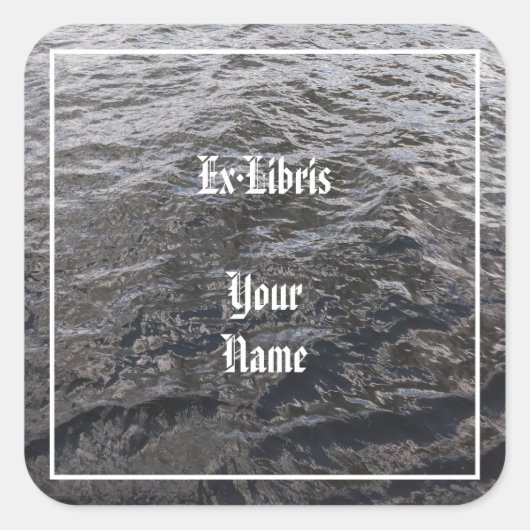 River Water Bookplate スクエアシール (正面)