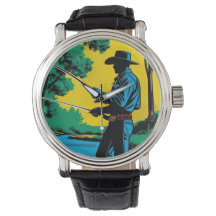 Riverbank eWatchウォッチの漁師