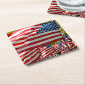 Riverdale、ニューヨーク、米国。 ワインの里 スクエアペーパーコースター (アングル)