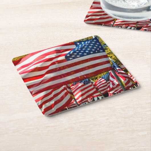 Riverdale、ニューヨーク、米国。 ワインの里 スクエアペーパーコースター (アングル)