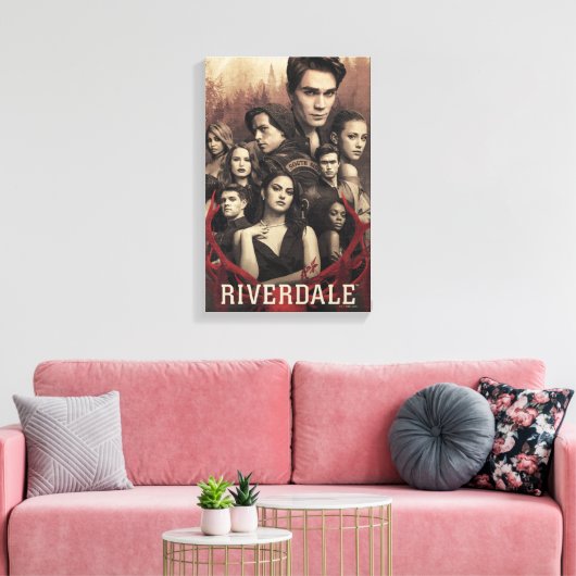 Riverdale Deer Skull Poster キャンバスプリント (インサイチュ (リビング))
