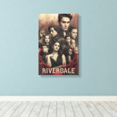 Riverdale Deer Skull Poster キャンバスプリント (インサイチュ (ウッドフロア))