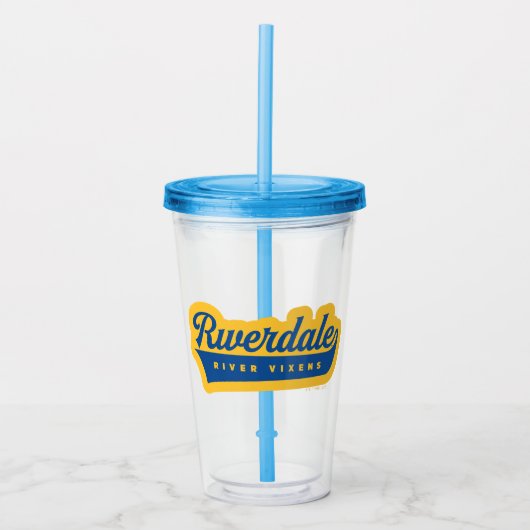 Riverdale River Vixensロゴ アクリルタンブラー (正面)