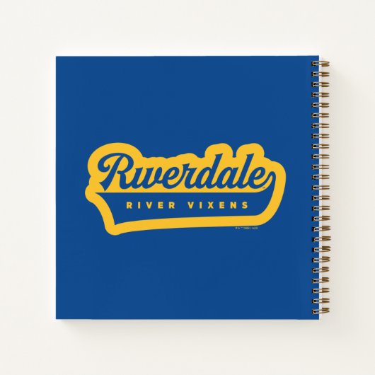 Riverdale River Vixensロゴ ノートブック (裏面)