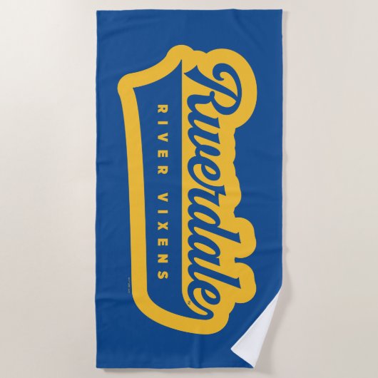 Riverdale River Vixensロゴ ビーチタオル (正面)