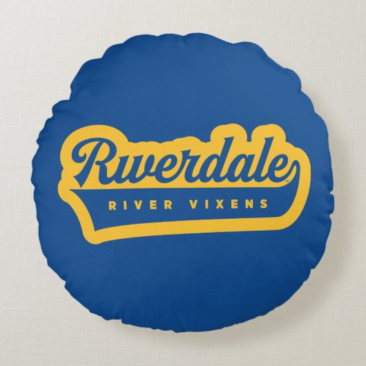 Riverdale River Vixensロゴ ラウンドクッション (正面)