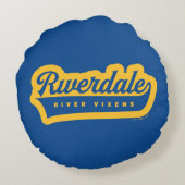 Riverdale River Vixensロゴ ラウンドクッション (裏面)