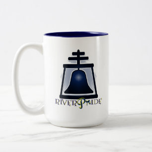 RiverPride -ある調子を与えられるコーヒー・マグ2 (15のoz) ツートーンマグカップ