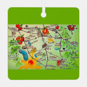 Riverside CA Colorful Ornament メタルオーナメント (裏面)