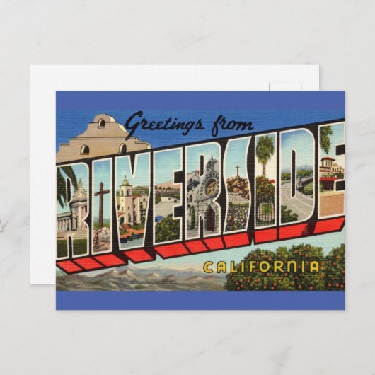 Riverside Ca. Travelポストカードからの挨拶 ポストカード (正面/裏面)