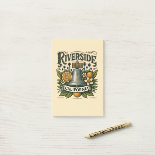 Riverside California  ポストイット (デスク上)