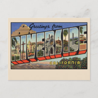 Riverside, California 1939ヴィンテージ ポストカード