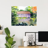 RIVERSIDE REFLECTIONS - ART - HARRIET DAVIDSOHN ポスター (ホームオフィス)