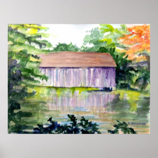 RIVERSIDE REFLECTIONS - ART - HARRIET DAVIDSOHN ポスター (正面)