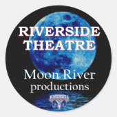 Riverside Theatre Stickers ラウンドシール (正面)