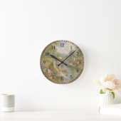 Riverside Washing Wall Clock — Cultural Landscape ラウンド壁時計 (ホーム)
