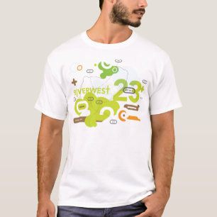 Riverwestの芸術の歩行のTシャツ Tシャツ