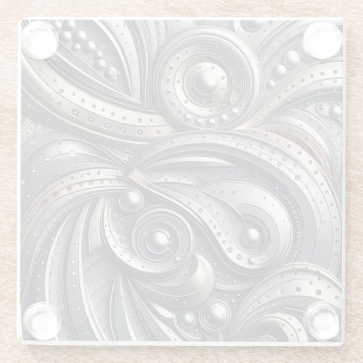 riveted metal curves  ガラスコースター (裏面)