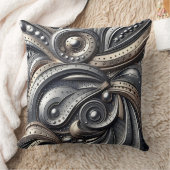 riveted metal curves  クッション (ブランケット)