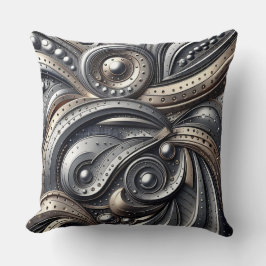 riveted metal curves  クッション