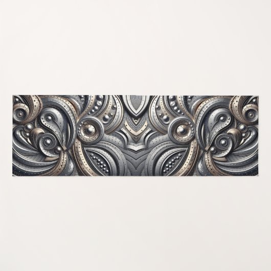 riveted metal curves  ヨガマット (正面(横))